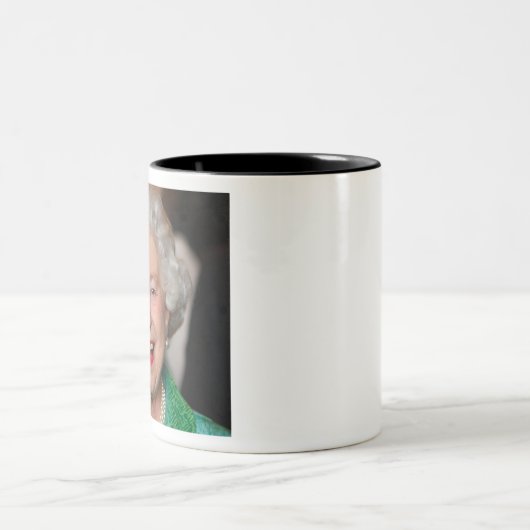 HM Queen Elizabeth II Tweekleurige Koffiemok (Center)