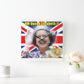 HM Queen Elizabeth II Vierkante Klok (Huis)