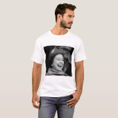 HM Queen Elizabeth II Windsor 1972 Professional Ph T-shirt (Voorkant volledig)
