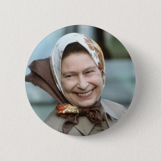 HM Queen Elizabeth II-Windsor 1983 Ronde Button 5,7 Cm (Voorkant)