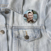 HM Queen Elizabeth II-Windsor 1983 Ronde Button 5,7 Cm (In situ)