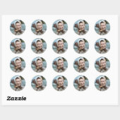 HM Queen Elizabeth II-Windsor 1983 Ronde Sticker (Vel)