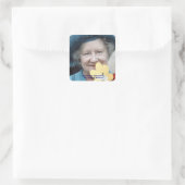 HM Queen Elizabeth, The Queen Moeder 1984 Vierkante Sticker (Tas)