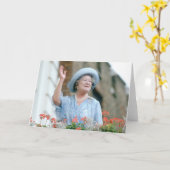 HM Queen Elizabeth, The Queen Moeder 1985 Kaart (Gele Bloem)