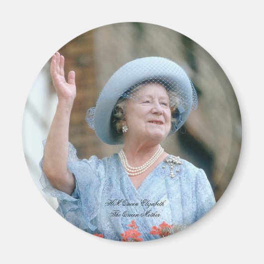 HM Queen Elizabeth, The Queen Moeder 1985 Magneet (Voorkant)