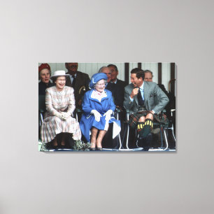 HM Queen Elizabeth, The Queen Moeder 1988 Canvas Afdruk