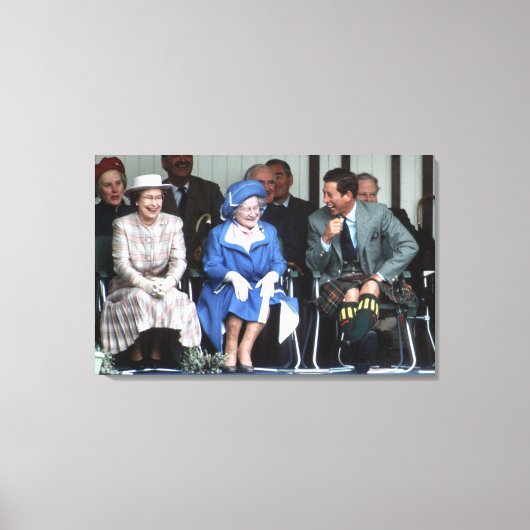 HM Queen Elizabeth, The Queen Moeder 1988 Canvas Afdruk (Voorkant)