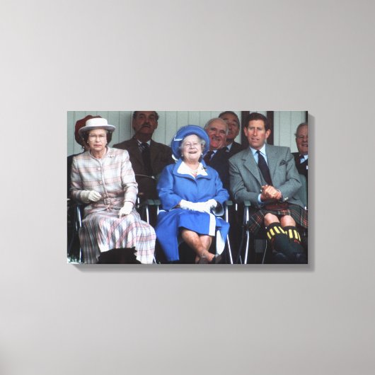 HM Queen Elizabeth, The Queen Moeder 1988 Canvas Afdruk (Voorkant)