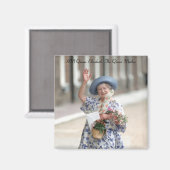 HM Queen Elizabeth The Queen-Moeder 1988 Magneet (Voorkant / Achterkant)