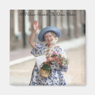 HM Queen Elizabeth The Queen-Moeder 1988 Magneet