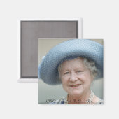 HM Queen Elizabeth, The Queen Moeder 1988 Magneet (Voorkant / Achterkant)