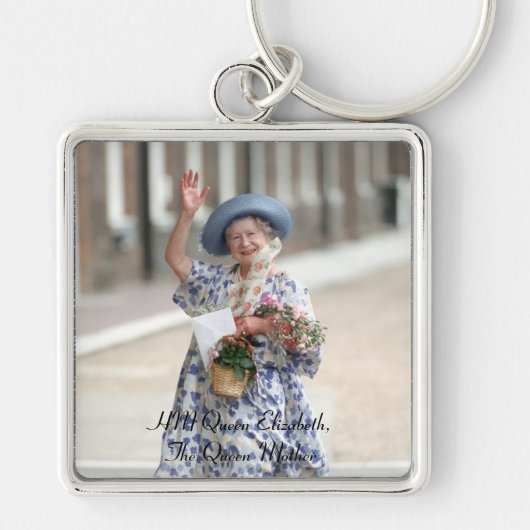 HM Queen Elizabeth The Queen-Moeder 1988 Sleutelhanger (Voorkant)
