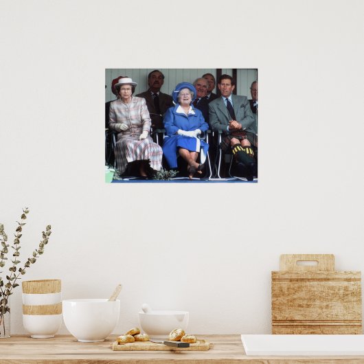 HM Queen Elizabeth, The Queen Moeder Poster (Keuken)