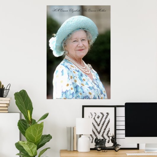HM Queen Elizabeth, The Queen Moeder Poster (Thuiskantoor)