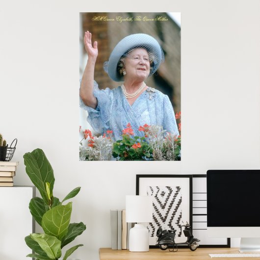 HM Queen Elizabeth, The Queen Moeder Poster (Thuiskantoor)