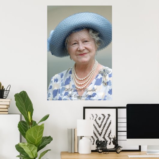 HM Queen Elizabeth, The Queen Moeder Poster (Thuiskantoor)