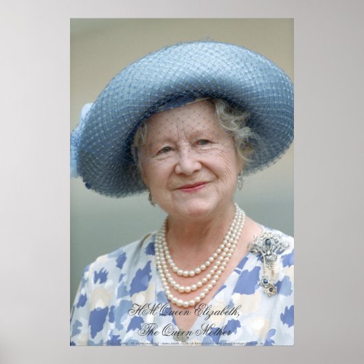 HM Queen Elizabeth, The Queen Moeder Poster (Voorkant)