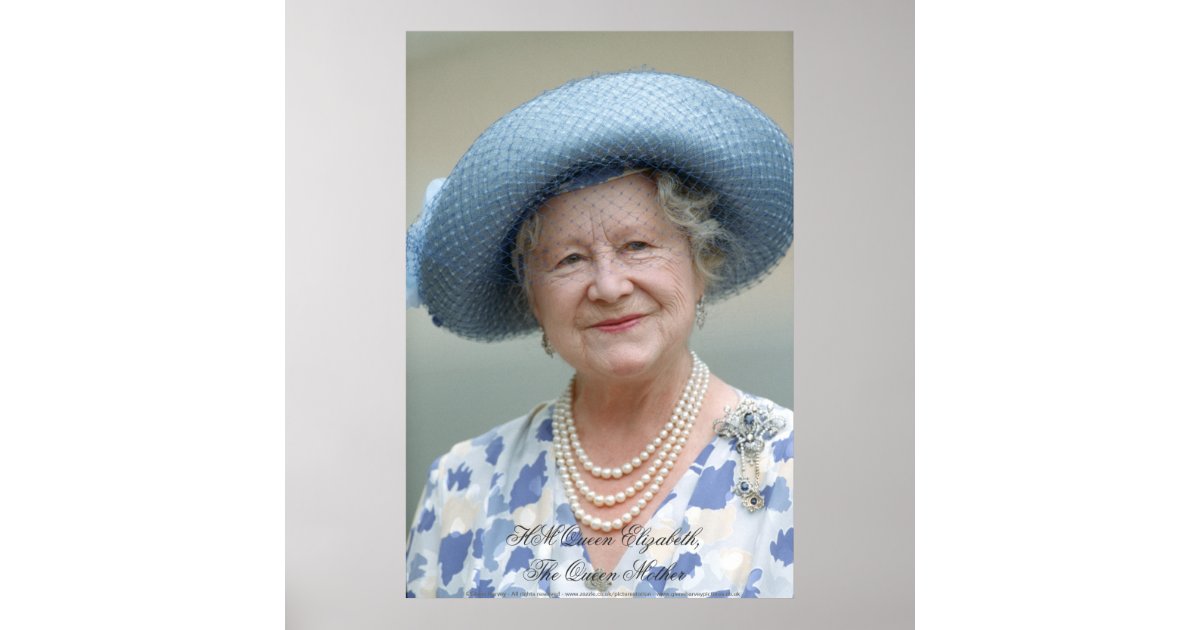 HM Queen Elizabeth, The Queen Moeder Poster | Zazzle.nl