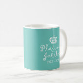 HM Queen Platinum Jubilee Coffee Mok (Voorkant rechts)