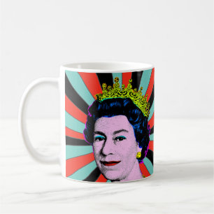 HM Queen Pop Art Modern Platinum Jubilee Koffiemok