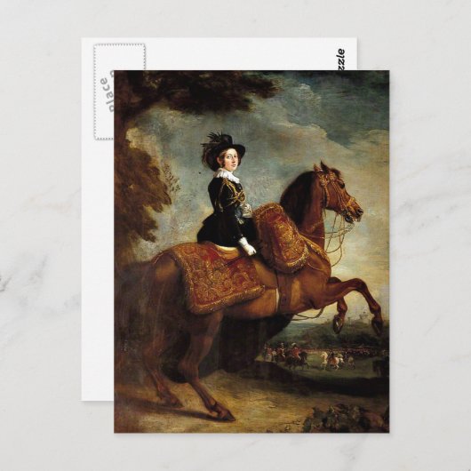 HM Queen Victoria Briefkaart (Voorkant / Achterkant)