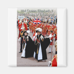 HM The Queen en HRH Prince Philip Magneet