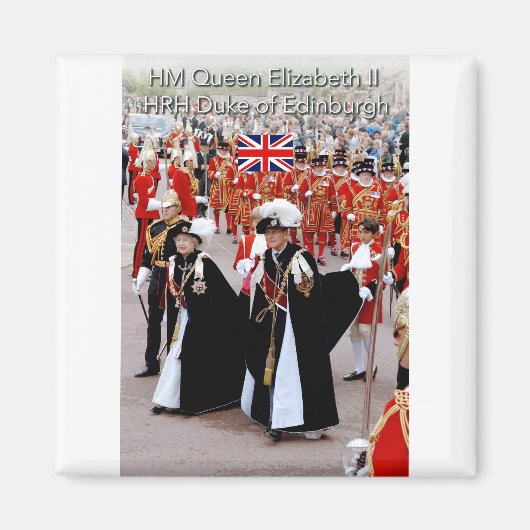 HM The Queen en HRH Prince Philip Magneet (Voorkant)