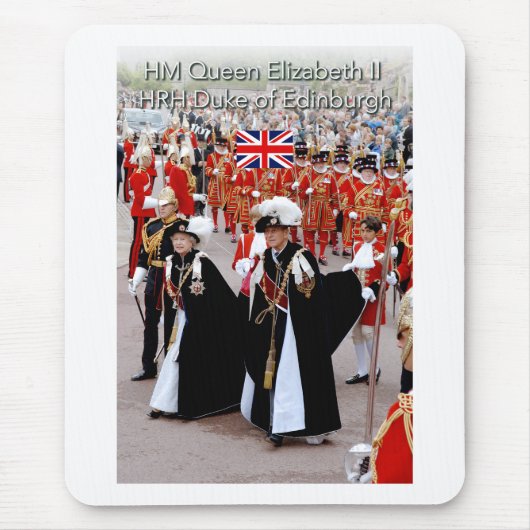 HM The Queen en HRH Prince Philip Muismat (Voorkant)