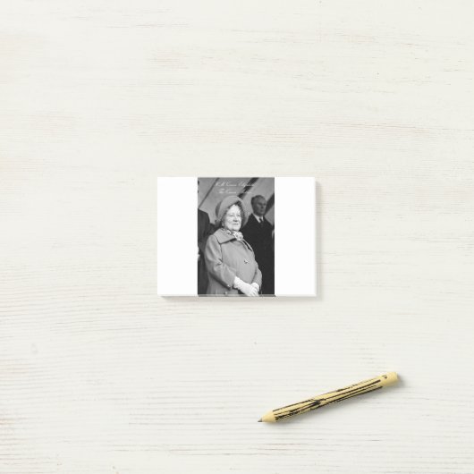 HM The Queen Moeder Badminton 1976 Post-it® Notes (Op bureau)