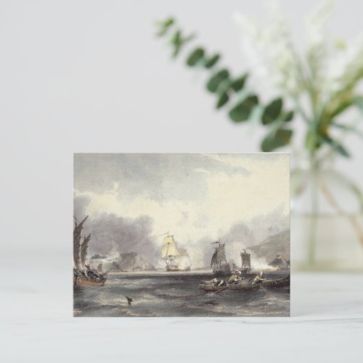 HM verzendt het Imogene en Andromache dat de Batte Briefkaart (Staand voorkant)