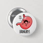 Hmad Funny Hungry Angry Stomach Pun Ronde Button 5,7 Cm (Voorkant /achterkant)