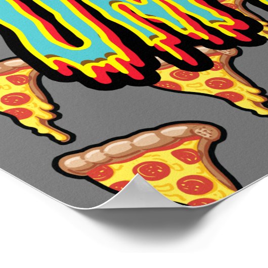 Hmad Pizza Shark Poster (Hoek)