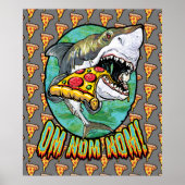 Hmad Pizza Shark Poster (Voorkant)
