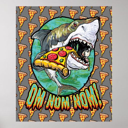 Hmad Pizza Shark Poster (Voorkant)