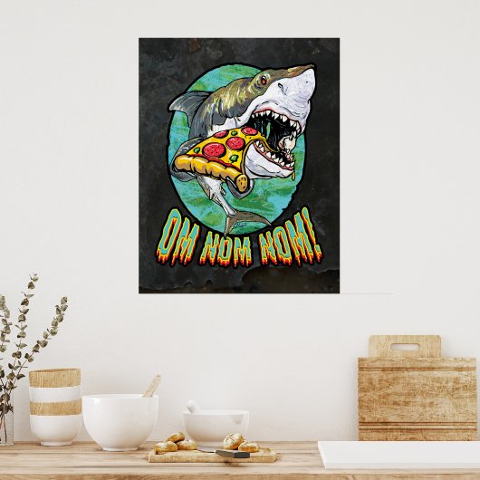 Hmad Pizza Shark Poster (Keuken)