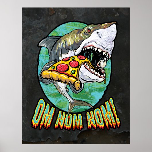 Hmad Pizza Shark Poster (Voorkant)