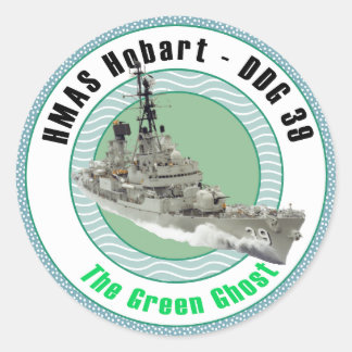 HMAS Hobart DDG 39 Ronde Sticker