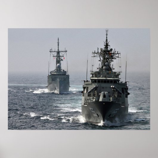 HMAS Sydney HMAS Ballarat Poster (Voorkant)