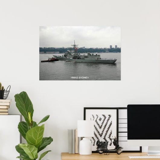 HMAS Sydney Poster (Thuiskantoor)