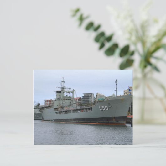 HMAS Tobruk Briefkaart (Staand voorkant)