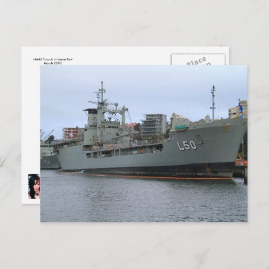 HMAS Tobruk Briefkaart (Voorkant / Achterkant)