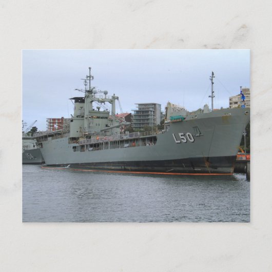 HMAS Tobruk Briefkaart (Voorkant)