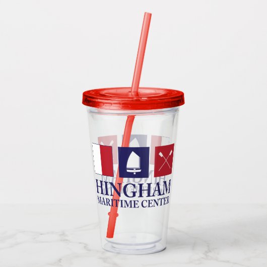 HMC Acryltumbler - Rood Acryl Drinkbeker (Achterkant)