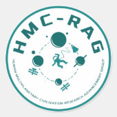 HMC-RAG rond Ronde Sticker (Voorkant)