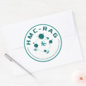 HMC-RAG rond Ronde Sticker (Envelop)