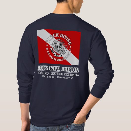 HMCS Cape Breton (beste wrakken) T-shirt (Achterkant)