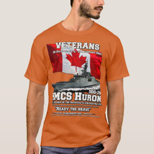 HMCS Huron Koninklijke Canadese veteranen T-shirt