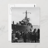 HMCS Nootka vertrekt Halifax naar Korea Briefkaart (Voorkant / Achterkant)