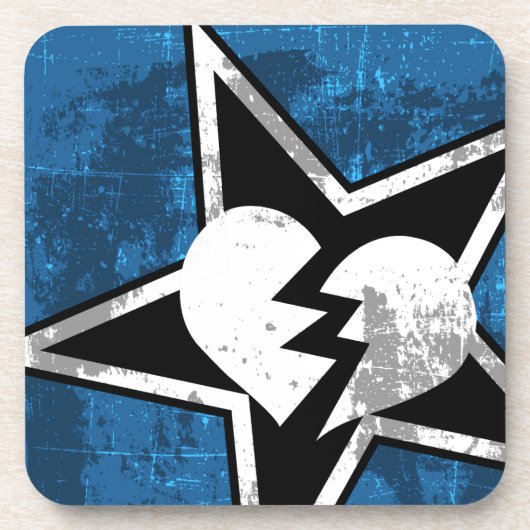 HMG Kasters voor hardplastic (6, blauw) Drankjes Onderzetter (Voorkant)