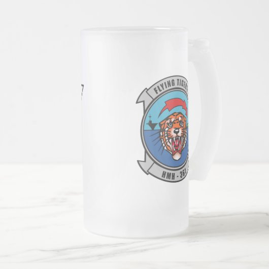 HMH-361 "vliegende trekkers" Matglas Bierpul (Voorkant rechts)